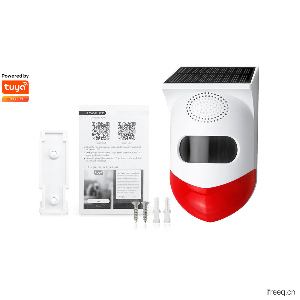 CT80W Wi-Fi Solar Outdoor Infrared Alarm
