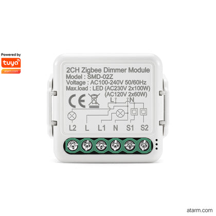 SMD-02Z Zigbee 2CH Dimmer Module