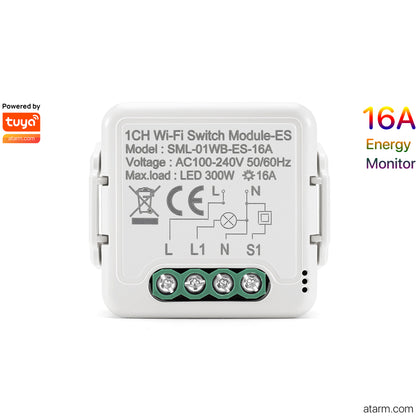 SML-01WB-ES-16A Wi-Fi+BLE 1CH Switch Module