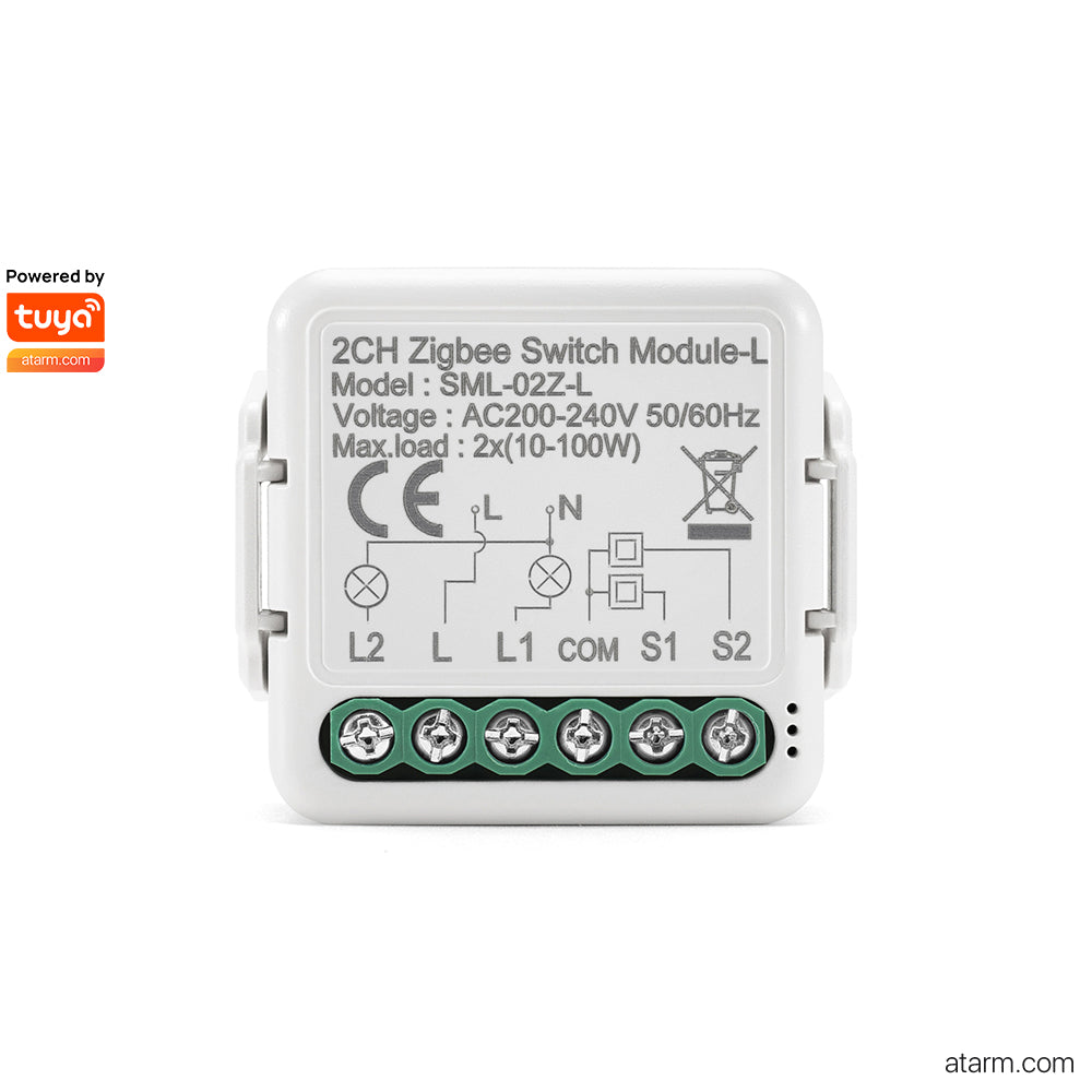 SML-02Z-L Zigbee 2CH Lno-neutral Switch Module